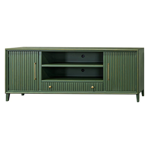 Riley 85" Golden Green TV Stand Console - WCC Furniture & Mattress Center Lafayette & Lake Charles