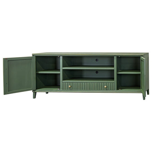 Riley 85" Golden Green TV Stand Console - WCC Furniture & Mattress Center Lafayette & Lake Charles