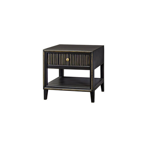 Riley Golden Black End Table - WCC Furniture & Mattress Center Lafayette & Lake Charles