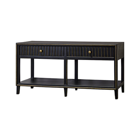 Riley Golden Black Sofa Table - WCC Furniture & Mattress Center Lafayette & Lake Charles