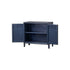 Riley Golden Deep Blue Small Console - WCC Furniture & Mattress Center Lafayette & Lake Charles