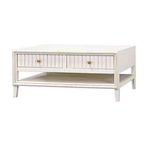 Riley Golden White Coffee Table - WCC Furniture & Mattress Center Lafayette & Lake Charles