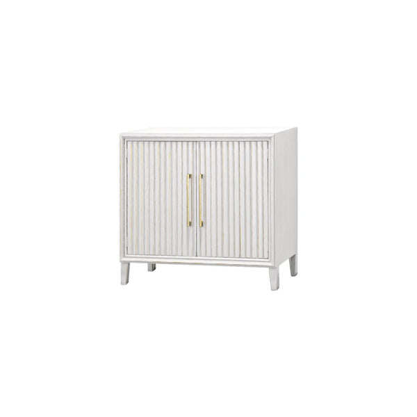 Riley Golden White Small Console - WCC Furniture & Mattress Center Lafayette & Lake Charles