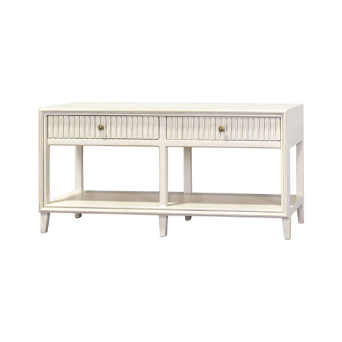 Riley Golden White Sofa Table - WCC Furniture & Mattress Center Lafayette & Lake Charles