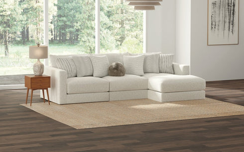 Ritzy Bone RAF Sofa Chaise - WCC Furniture & Mattress Center Lafayette & Lake Charles