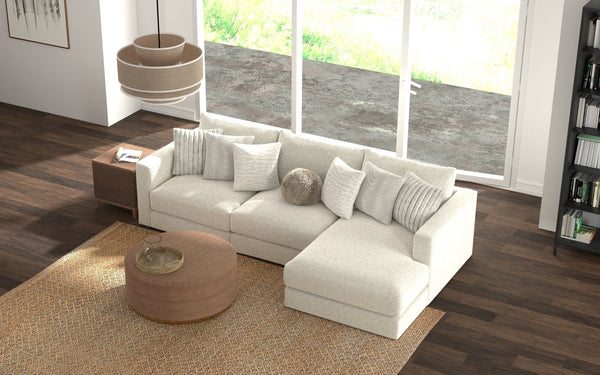 Ritzy Bone RAF Sofa Chaise - WCC Furniture & Mattress Center Lafayette & Lake Charles