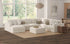 Ritzy Bone U - Shape Sectional w/ LAF Chaise - WCC Furniture & Mattress Center Lafayette & Lake Charles