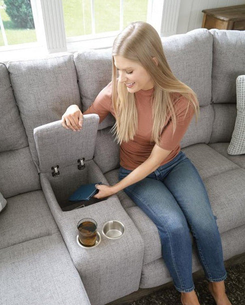 Rockport Power Reclining Sectional - WCC Furniture & Mattress Center Lafayette & Lake Charles