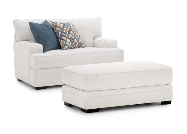 Rowan Orlando Snow Ottoman - WCC Furniture & Mattress Center Lafayette & Lake Charles