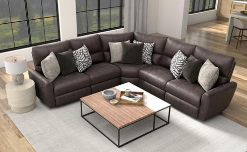 Royster Sable Power Reclining Sectional - WCC Furniture & Mattress Center Lafayette & Lake Charles