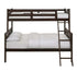 Sami Espresso Twin/Full Bunk Bed w/Ladder - WCC Furniture & Mattress Center Lafayette & Lake Charles
