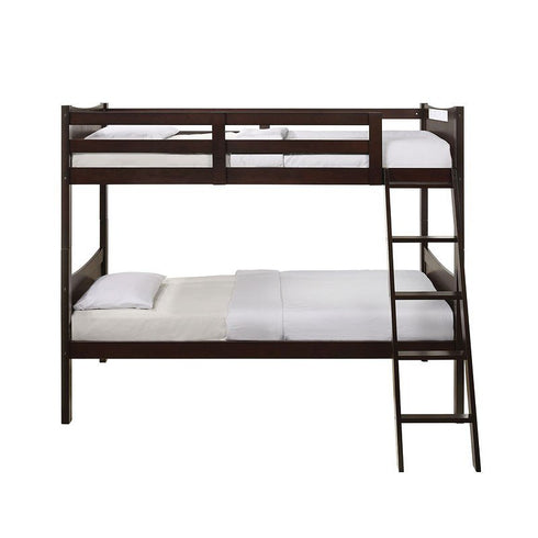 Sami Espresso Twin/Twin Bunk Bed w/Ladder - WCC Furniture & Mattress Center Lafayette & Lake Charles