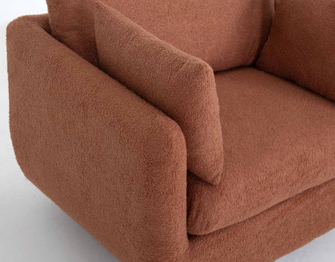 Santina Copper Swivel Accent Chair