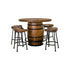 Sawyer Barrel Dining Table Set - WCC Furniture & Mattress Center Lafayette & Lake Charles