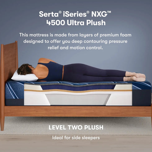 Serta iSeries NXG Mattress 4500 All Foam Ultra Plush - WCC Furniture & Mattress Center Lafayette & Lake Charles