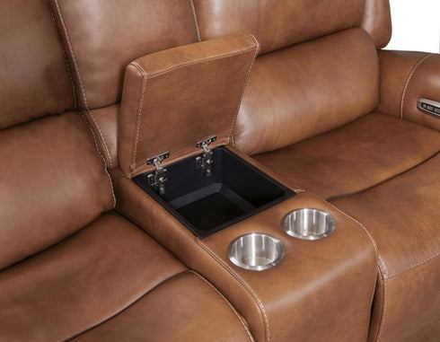 Seville Cognac Power Reclining Sofa & Loveseat - WCC Furniture & Mattress Center Lafayette & Lake Charles