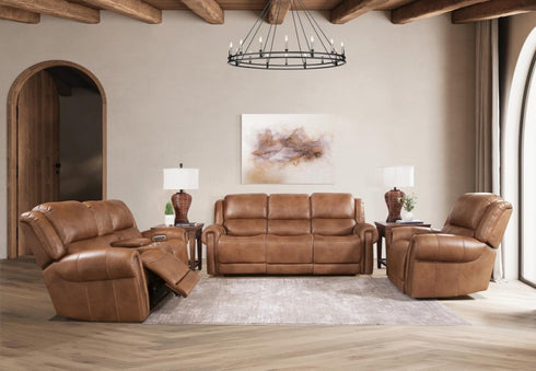 Seville Cognac Power Reclining Sofa & Loveseat - WCC Furniture & Mattress Center Lafayette & Lake Charles