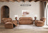 Seville Cognac Power Reclining Sofa & Loveseat - WCC Furniture & Mattress Center Lafayette & Lake Charles