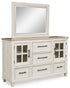Shaybrock Two Tone Dresser & Mirror - WCC Furniture & Mattress Center Lafayette & Lake Charles