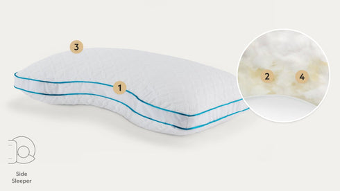 Shoulder Cut FlexFill + Hyperchill Pillow - WCC Furniture & Mattress Center Lafayette & Lake Charles