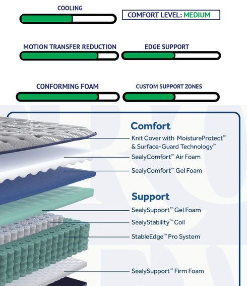 Sixth & Park Foam Medium - WCC Furniture & Mattress Center Lafayette & Lake Charles