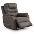 Snowfield Gunmetal Power Lift Recliner - WCC Furniture & Mattress Center Lafayette & Lake Charles