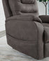 Snowfield Gunmetal Power Lift Recliner - WCC Furniture & Mattress Center Lafayette & Lake Charles
