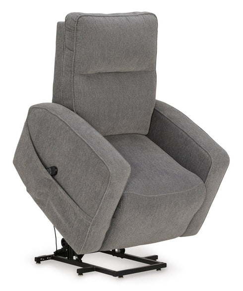 Starganza Gray Power Lift Recliner - WCC Furniture & Mattress Center Lafayette & Lake Charles