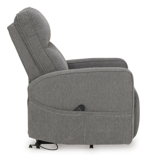 Starganza Gray Power Lift Recliner - WCC Furniture & Mattress Center Lafayette & Lake Charles