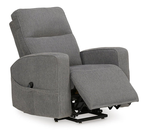 Starganza Gray Power Lift Recliner - WCC Furniture & Mattress Center Lafayette & Lake Charles