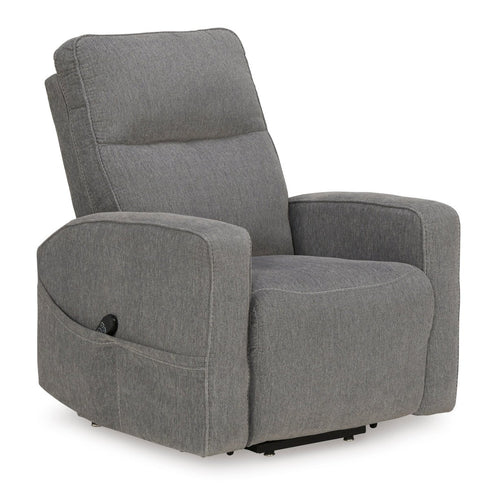 Starganza Gray Power Lift Recliner - WCC Furniture & Mattress Center Lafayette & Lake Charles