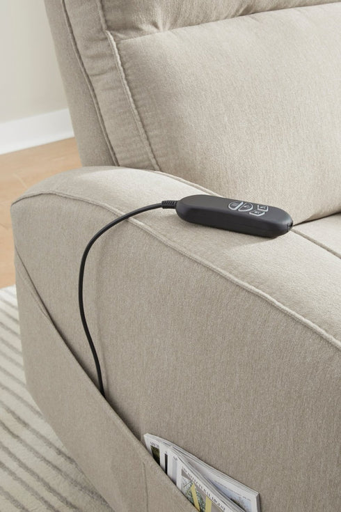 Starganza Smoke Power Lift Recliner - WCC Furniture & Mattress Center Lafayette & Lake Charles