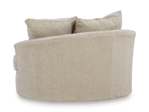 Steelwater Retreat Latte Oversized Swivel Accent Chair - WCC Furniture & Mattress Center Lafayette & Lake Charles