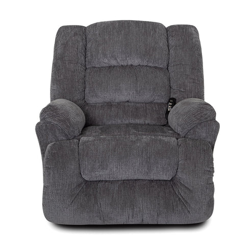 Stockton Badge Charcoal Power Lift Recliner w/ Power Headrest - WCC Furniture & Mattress Center Lafayette & Lake Charles