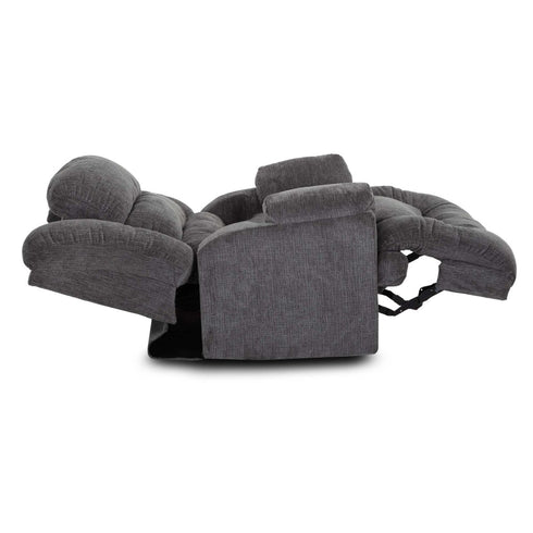 Stockton Badge Charcoal Power Lift Recliner w/ Power Headrest - WCC Furniture & Mattress Center Lafayette & Lake Charles