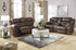 Stoneland Chocolate Reclining Sofa & Reclining Loveseat - WCC Furniture & Mattress Center Lafayette & Lake Charles