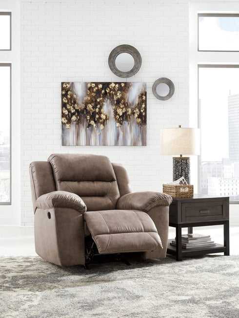 Stoneland Fossil Power Rocker Recliner - WCC Furniture & Mattress Center Lafayette & Lake Charles