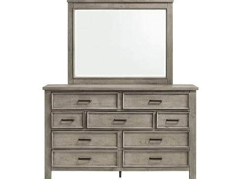 Sullivan Grey Dresser & Mirror - WCC Furniture & Mattress Center Lafayette & Lake Charles
