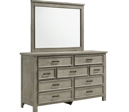 Sullivan Grey Dresser & Mirror - WCC Furniture & Mattress Center Lafayette & Lake Charles