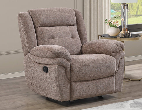 Sydney Brown Gliding Recliner - WCC Furniture & Mattress Center Lafayette & Lake Charles