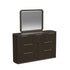 Sylvie Dark Brown Dresser & Mirror - WCC Furniture & Mattress Center Lafayette & Lake Charles