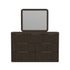 Sylvie Dark Brown Dresser & Mirror - WCC Furniture & Mattress Center Lafayette & Lake Charles