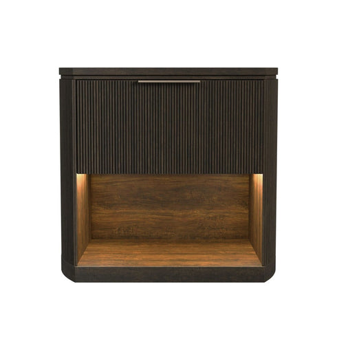 Sylvie Dark Brown Nightstand - WCC Furniture & Mattress Center Lafayette & Lake Charles
