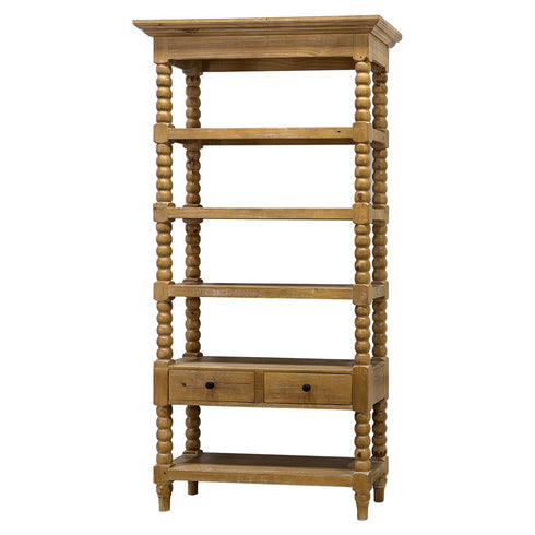Thurston Light Barnwood Bookcase - WCC Furniture & Mattress Center Lafayette & Lake Charles