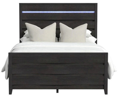 Tobias Black Panel Bed - WCC Furniture & Mattress Center Lafayette & Lake Charles