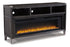 Todoe Gray TV Stand w/ Fireplace - WCC Furniture & Mattress Center Lafayette & Lake Charles