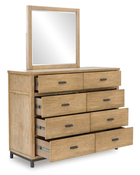 Tomtyn Light Brown Dresser & Mirror - WCC Furniture & Mattress Center Lafayette & Lake Charles