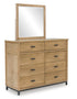 Tomtyn Light Brown Dresser & Mirror - WCC Furniture & Mattress Center Lafayette & Lake Charles