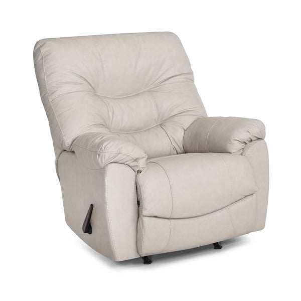 Trilogy Federica Light Taupe Leather Rocker Recliner - WCC Furniture & Mattress Center Lafayette & Lake Charles