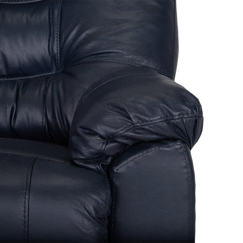 Trilogy Federica Navy Leather Rocker Recliner - WCC Furniture & Mattress Center Lafayette & Lake Charles